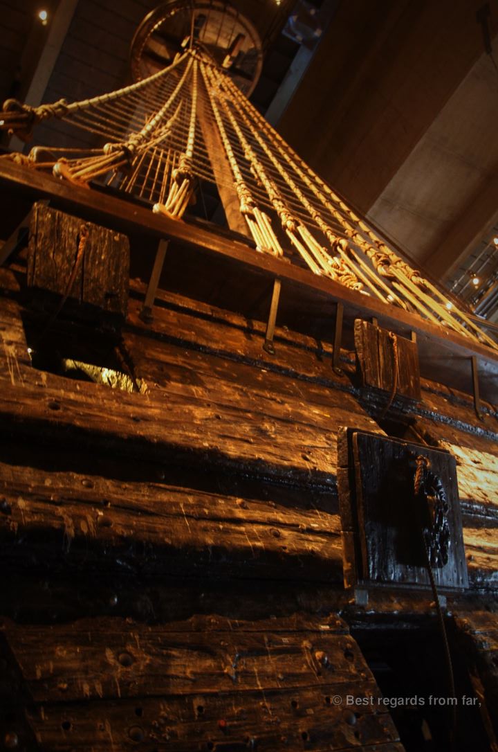 One of the 3 masts of Vasa, Stockholm, Sweden