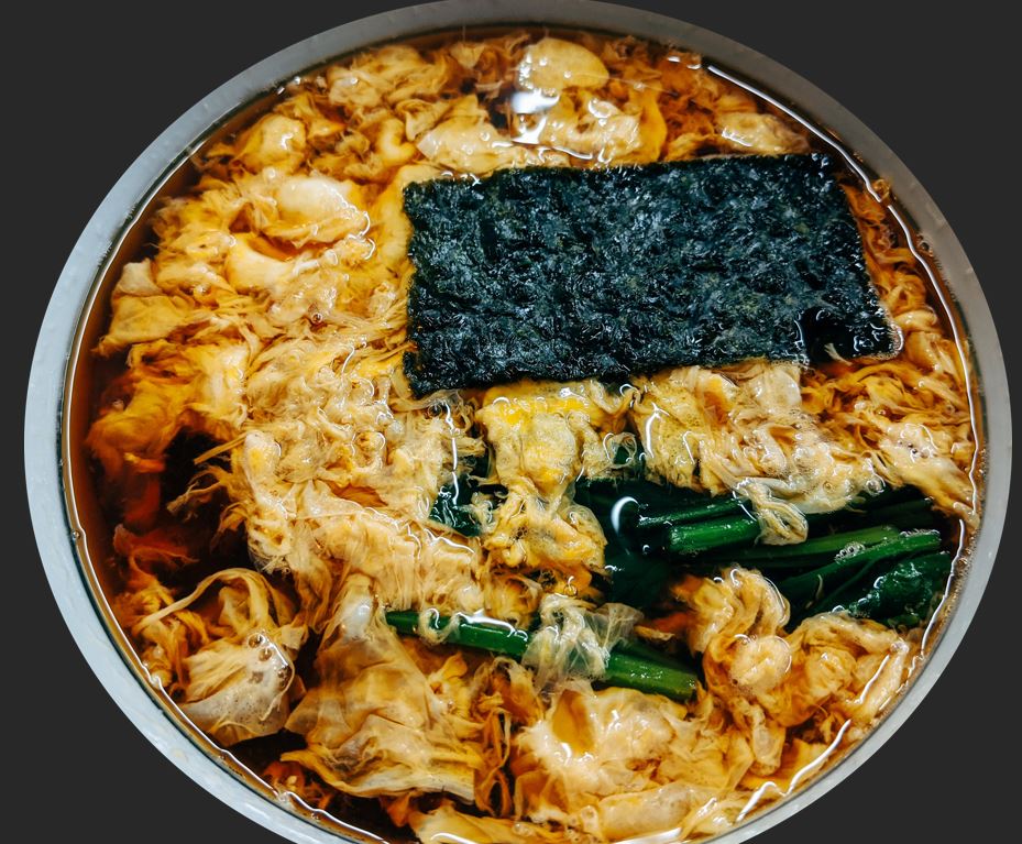 Bowl of homemade ramen noodles, Japan