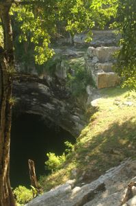 The Cenote Sagrado another sacrificial landmark of Chichén Itza, Mexico.