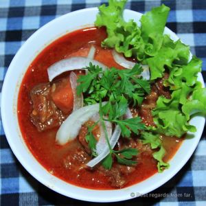 Khor ko, Cambodian caramelized goulash.