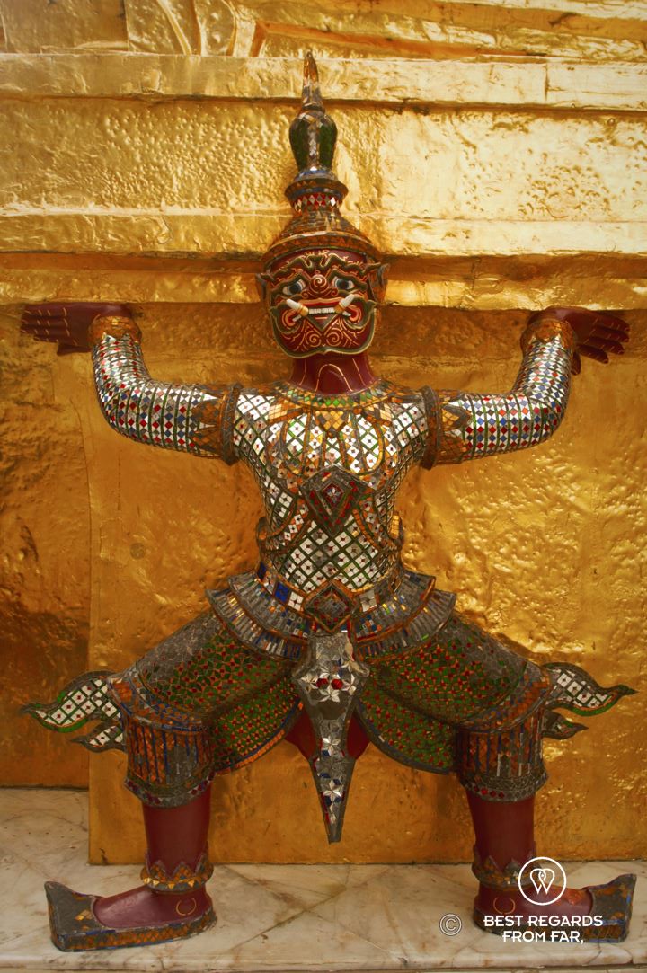A monkey demon at the Grand Palace, Bangkok, Thailand.