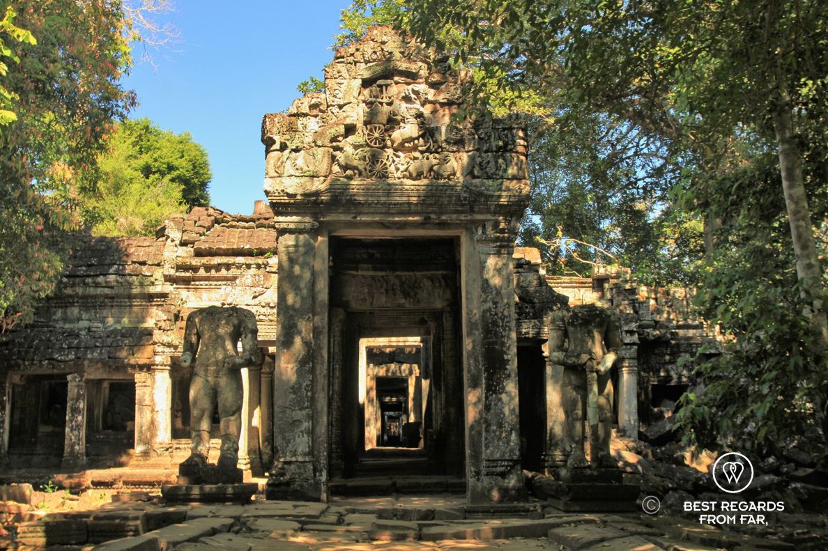 Ancient temple in the jungle of Cambodia.