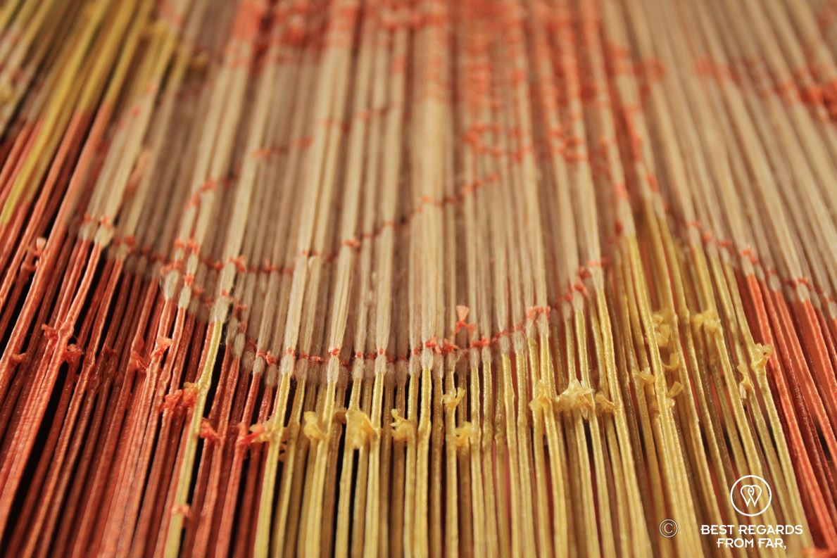 Golden silk threads.