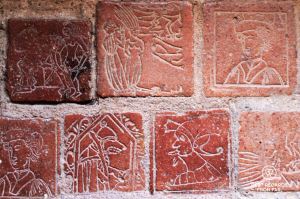 Stone carvings, château Comtal, cité de Carcassonne, France