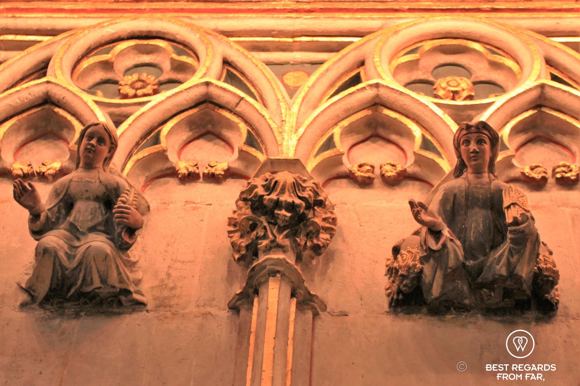 Detail of the Cathedral of Santa Eulalia, Barcelona.