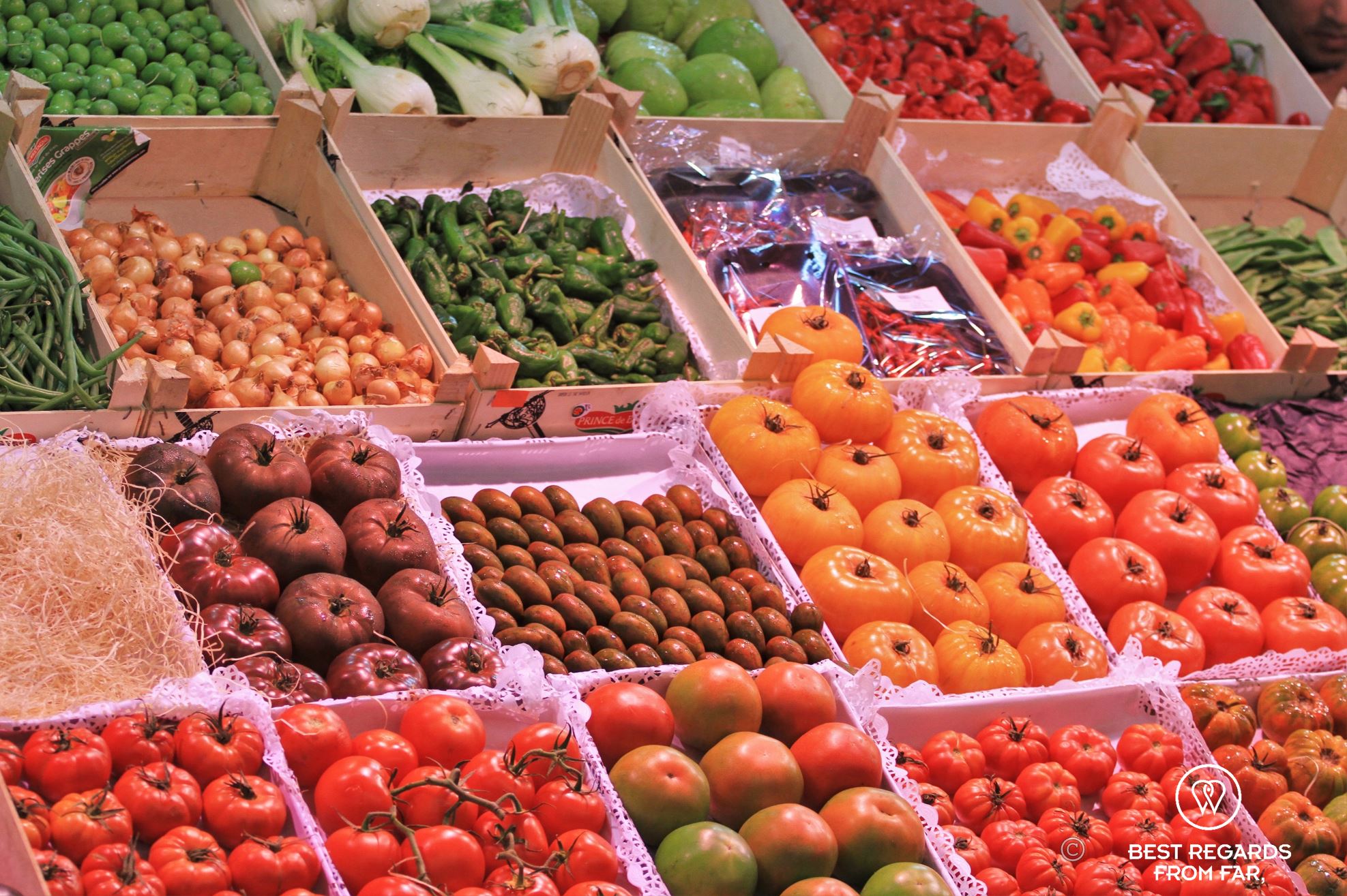 Tomatoes of the Santa Caterina market, Barcelona