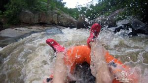Geckoing the Sabie River, by the Blyde River Canyon, South Africa