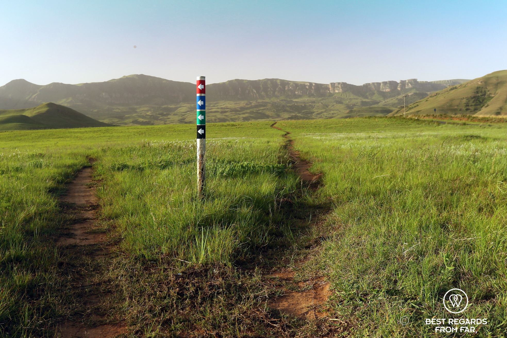 The mountain biking trails in the Northern Drakensberg, South Africa