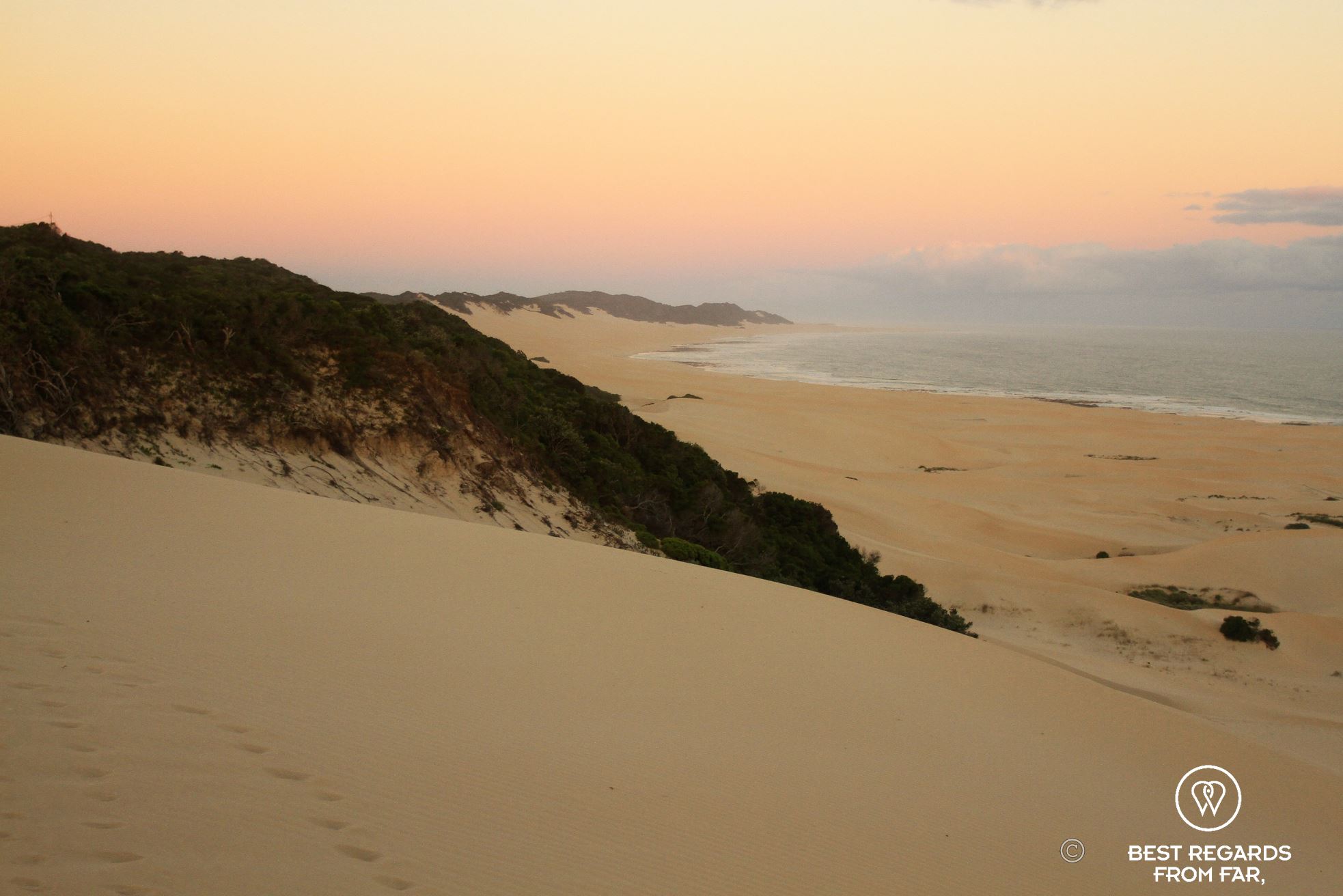 Sunset over the dunes, Port Alfred