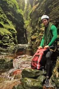 The canyoning guide Marthinus Esmeyer.