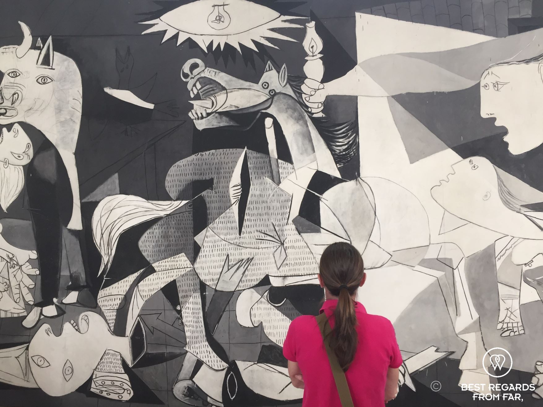 Contemplating Guernica at the Museo Nacional Centro de Arte Reina Sofia in Madrid.