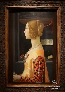 Portrait of Giovanna degli Albizzi Tornabuoni by Domenico Ghirlandaio at Museo Thyssen Bornemisza in Madrid.