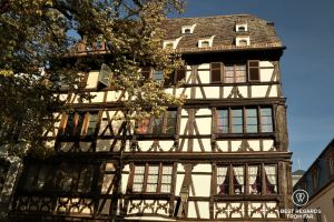 Typical half-timbered house in Strasbourg, France