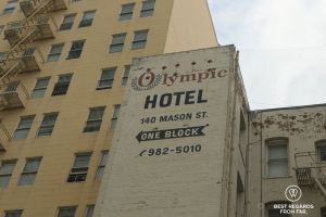 Typical building for the Tenderloin district, San Francisco, USA.