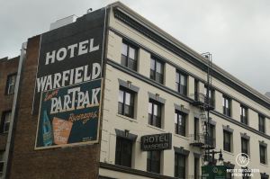 Typical building for the Tenderloin district, San Francisco, USA.