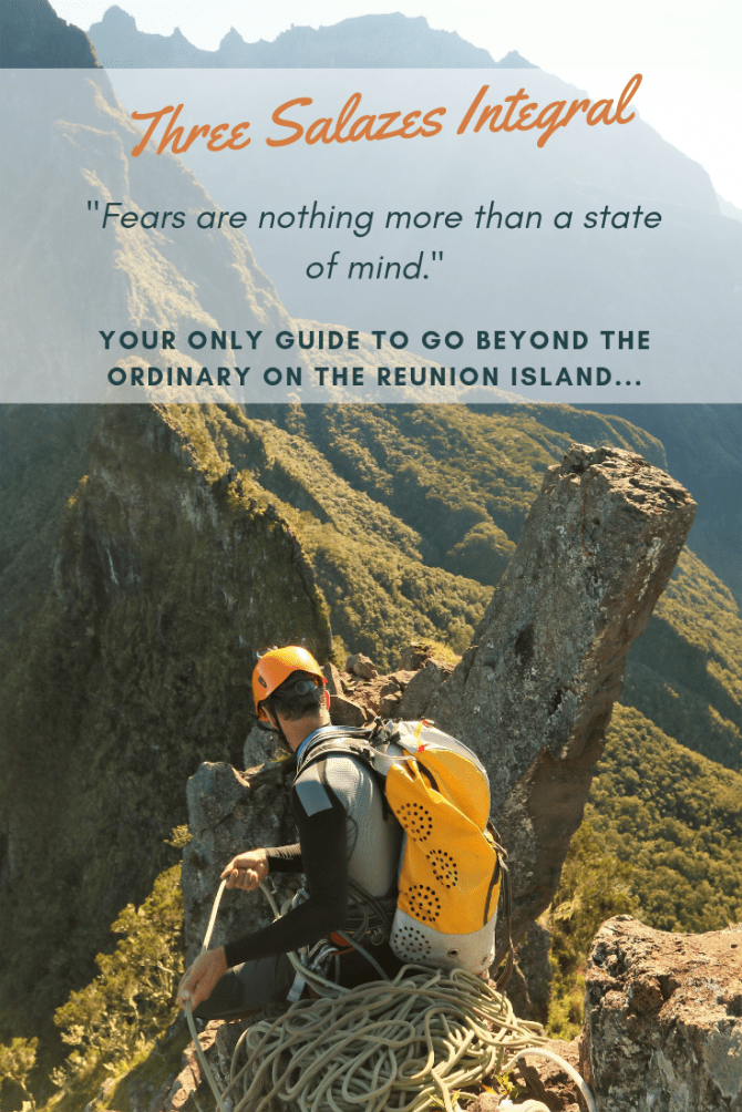 Pin it to experience rock climbing les 3 Salazes on Réunion Island later!