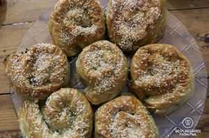 Spanikopita ready to be eaten, The Greek Kitchen Athens, cooking class, Greece