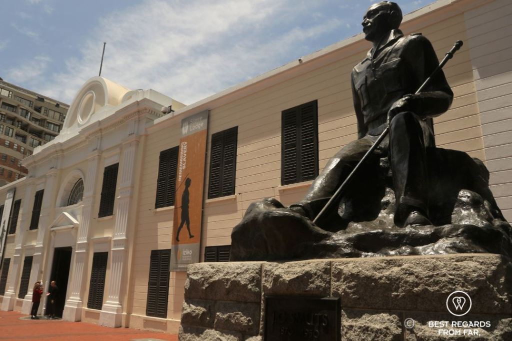 Colonial architecture of the Slave Lodge building in Cape Town, South Africa