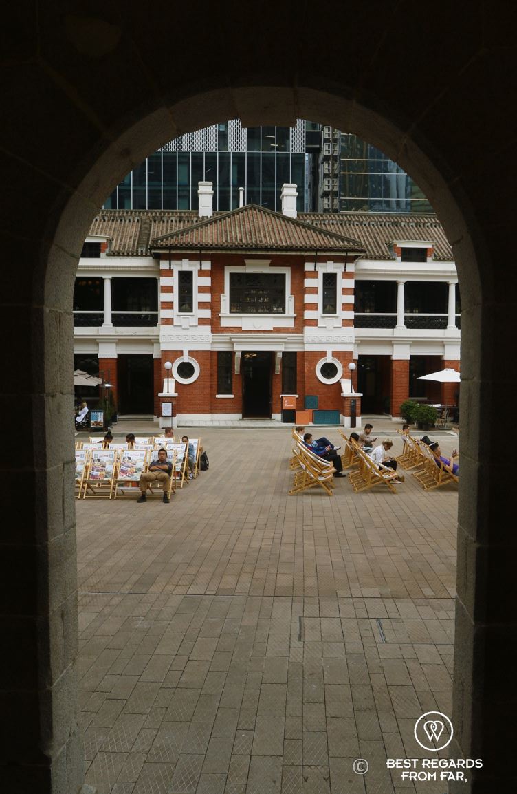 Tai Kwun museum courtyard, Hong Kong, Island