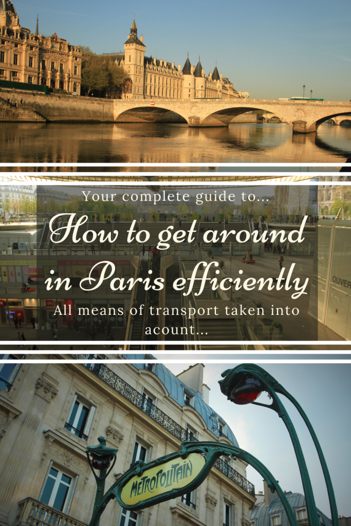Pin with métro and Paris referring to how to get around Paris efficiently