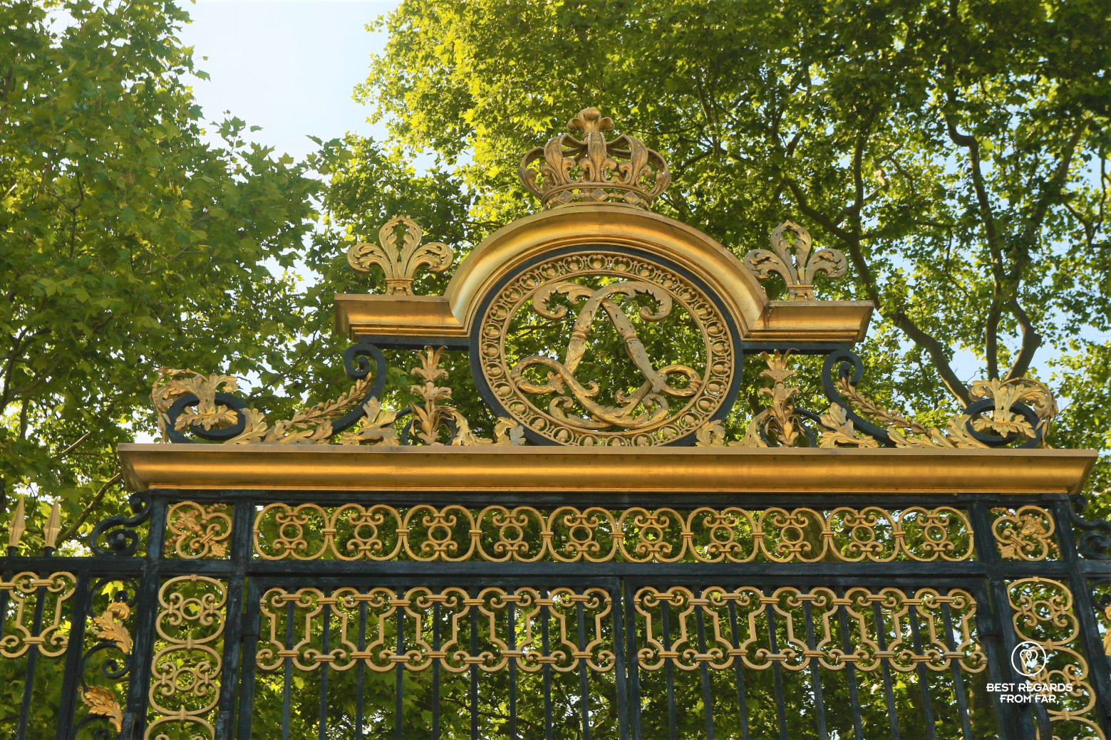 Gate to the King's Kitchen Garden in Versailles.