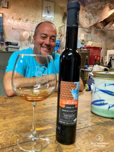 The proud and happy Heydi Bonanini and his award-winning Sciacchetra, Cinque Terre, Italy