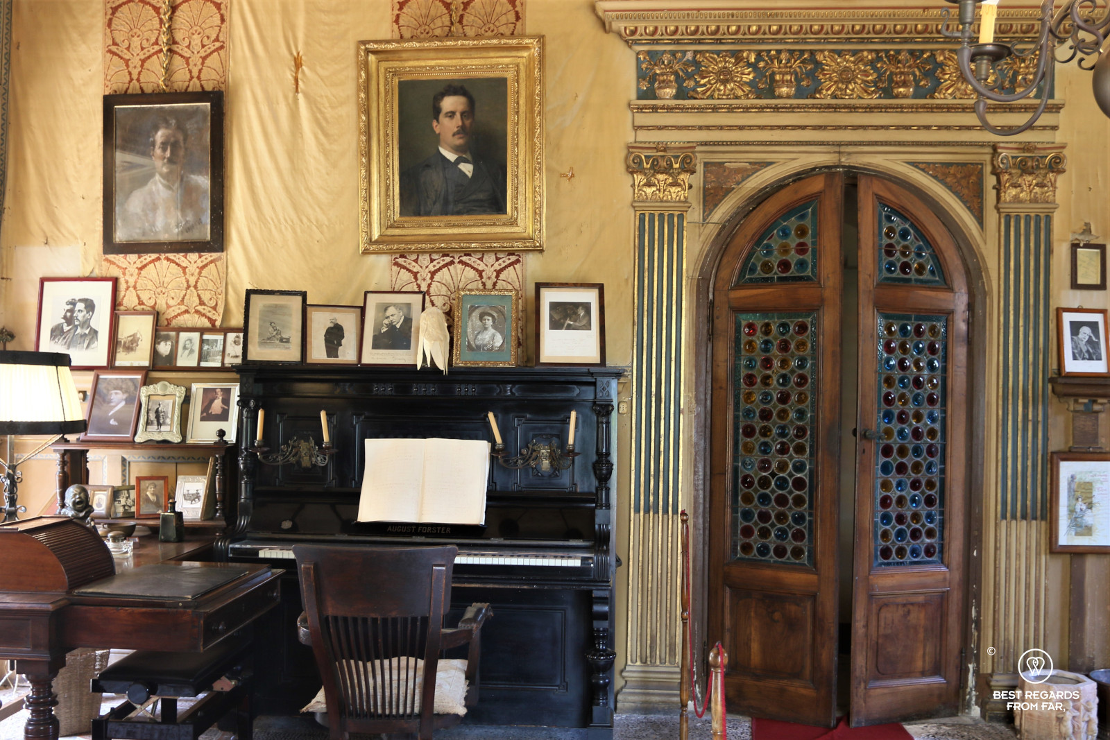 The study where Puccini composed in his villa in Torre del Lago, Italy.
