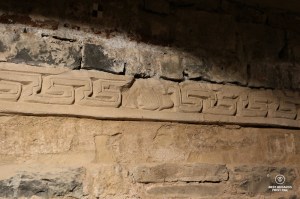 San Fruttuoso: delicate stuccoes of Byzantine origin.