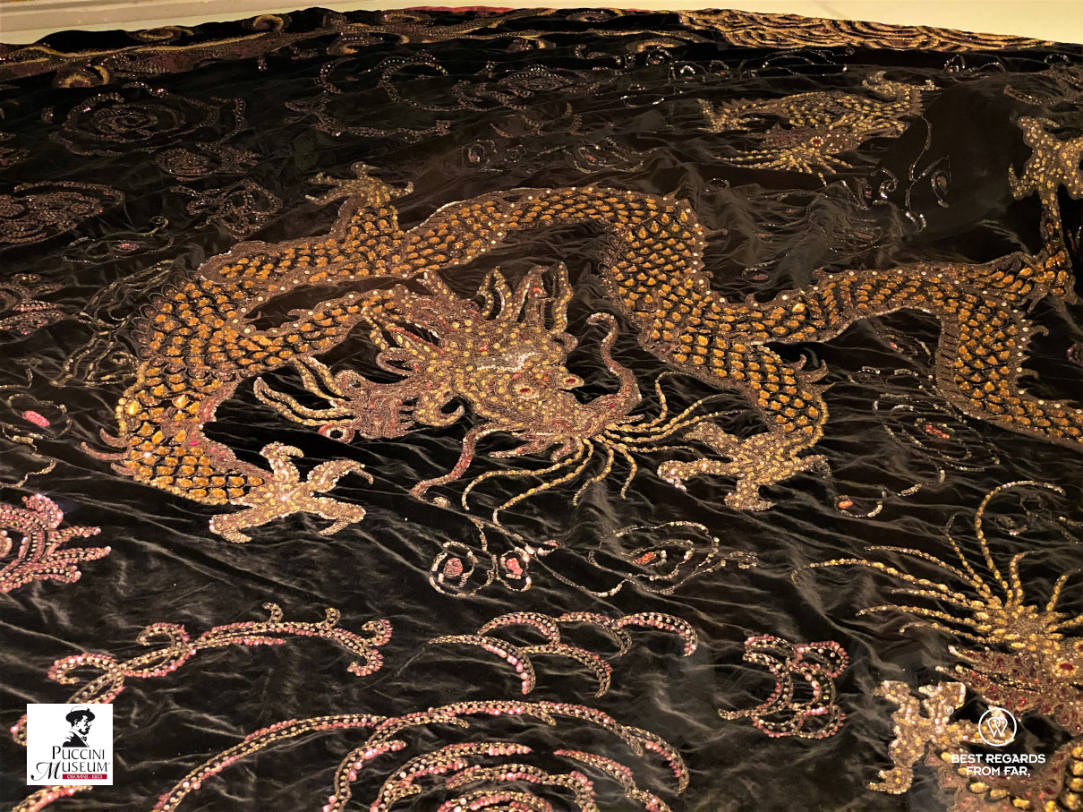 Costume for Turandot, Puccini birth home museum, Lucca, Italy.