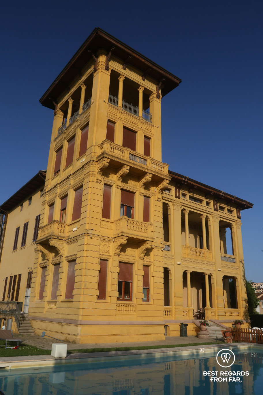The Lyberty-style Villa Moorings in Barga, Italy.