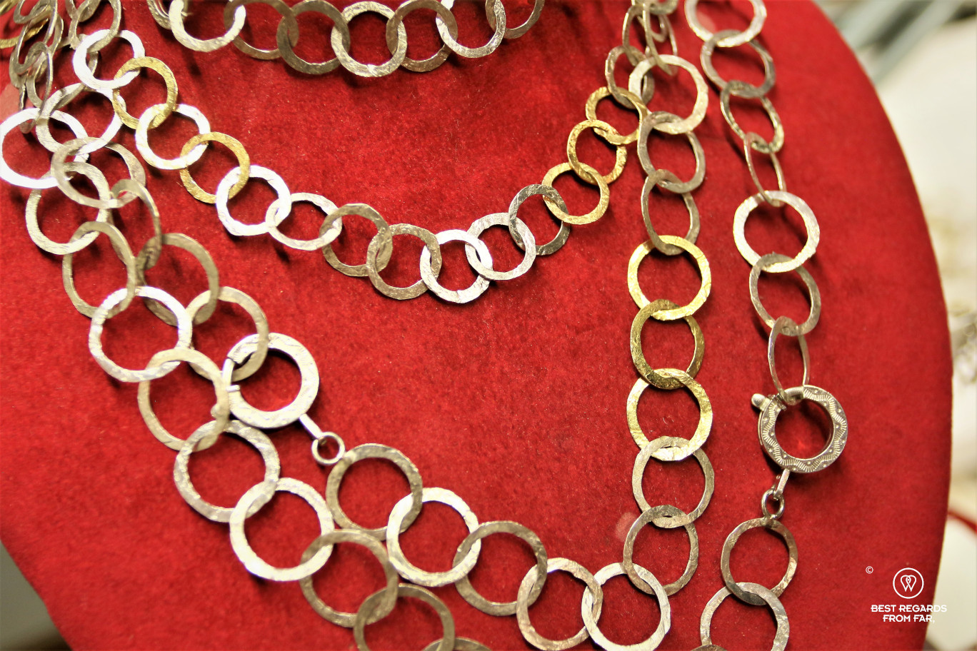 The crafts of Florence: a piece of jewellery by the goldsmith Nerdi.