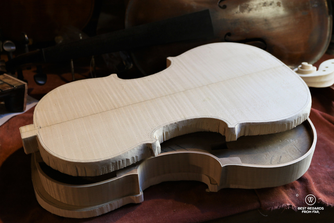 The crafts of Florence: making violins in Jamie Lazzara's workshop.