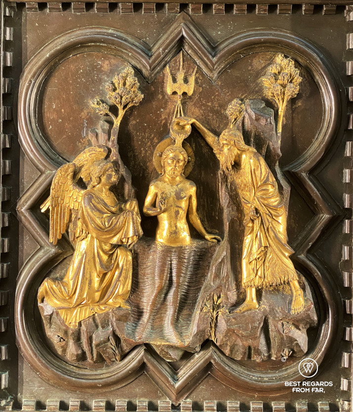 Door of the Baptistery with stories of Saint John the Baptist by Andrea Pisano, The Duomo Museum, Florence, Italy