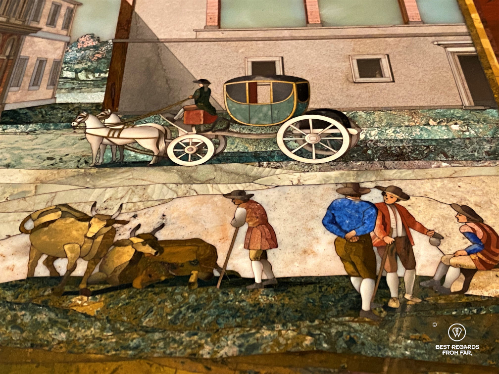 The crafts of Florence: comesso fiorentino at the Pitti Palace