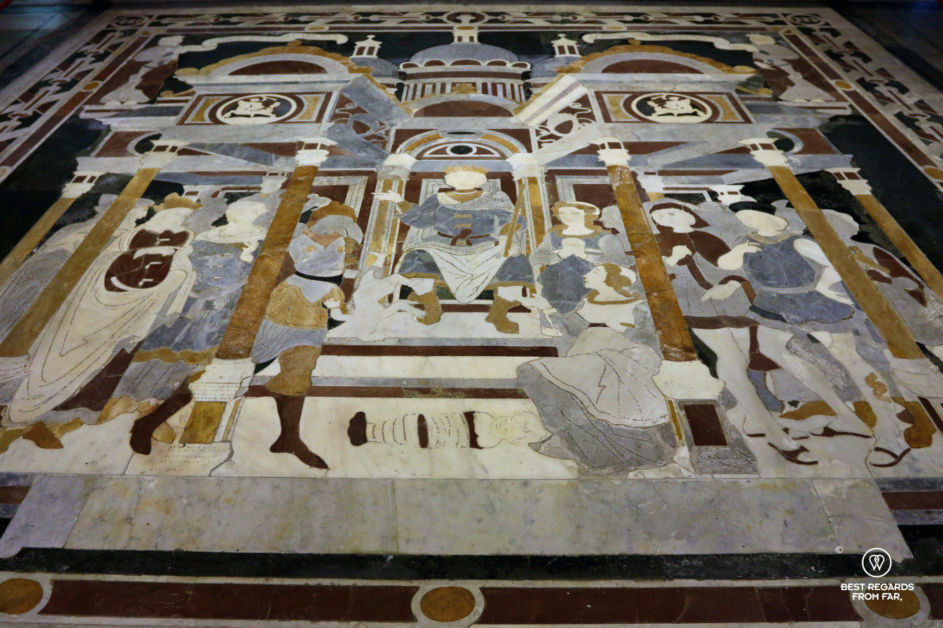 Mosaic in the Saint Marin Cathedral, Lucca, Italy
