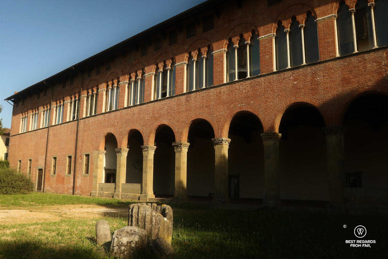 The outside of the large Villa Guinigi, Lucca, Italy