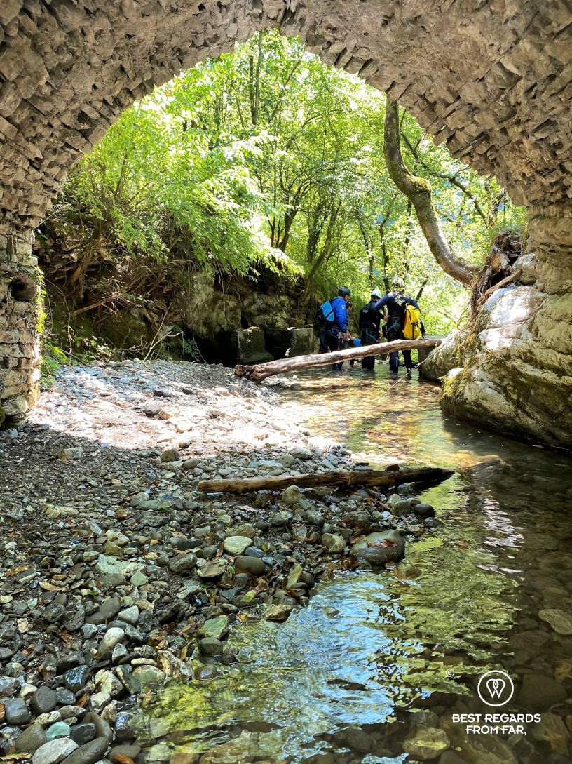 Canyoning Rio Selvano by Bagni di Lucca, Italy.