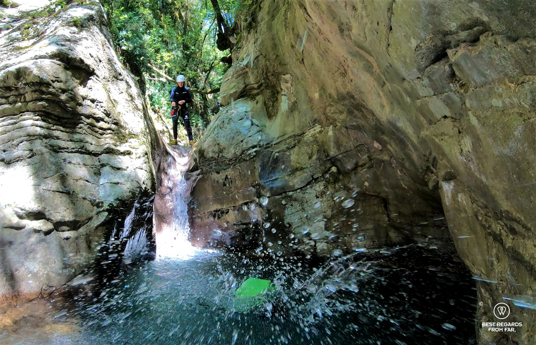 Canyoning Rio Selvano by Bagni di Lucca, Italy.