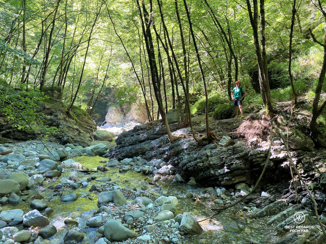 Hiking the Pelago Canyon by Bagni di Lucca, Italy.