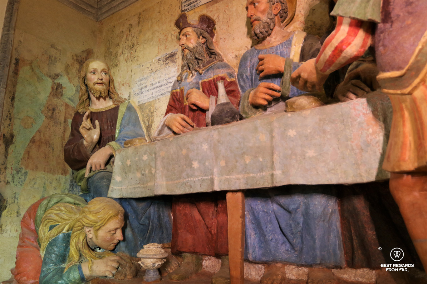 Terracotta: Simon the Pharisee's house (mid 16th century), San Vivaldo, Tuscany, Italy