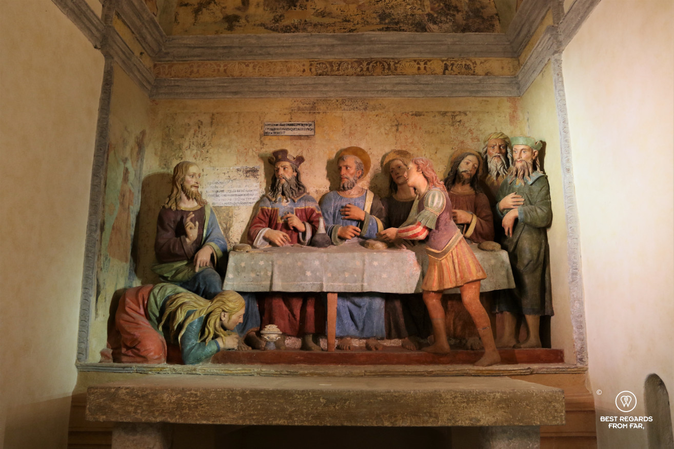 Terracotta: Simon the Pharisee's house (mid 16th century), San Vivaldo, Tuscany, Italy