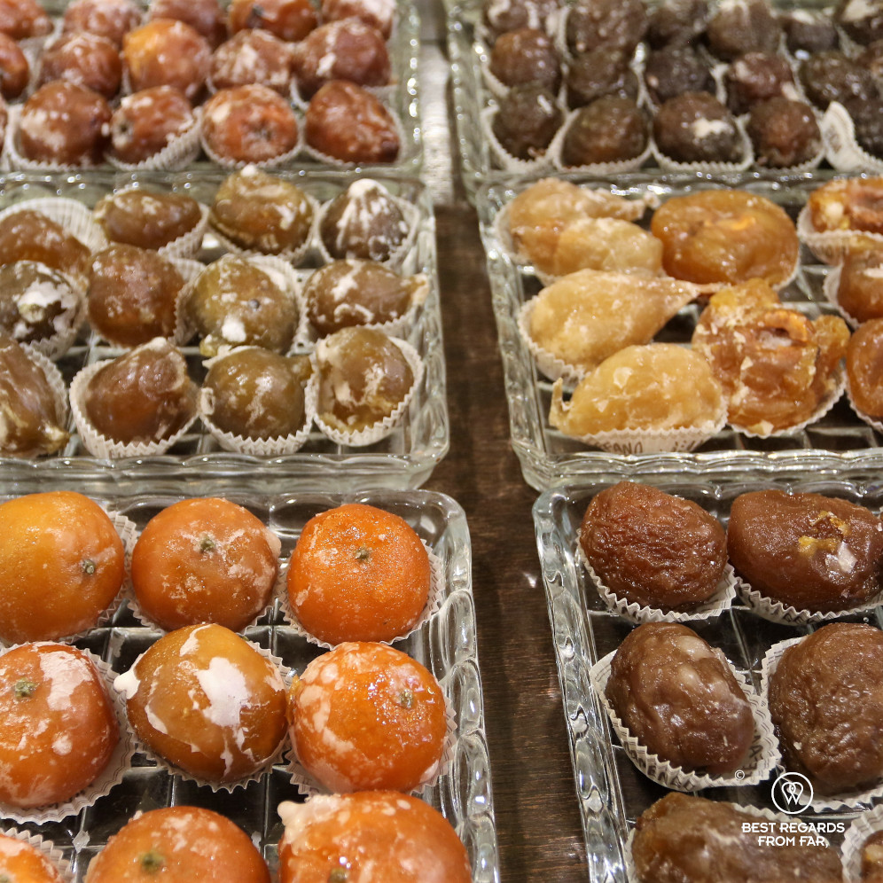 Close-up of confectionaries in Italy