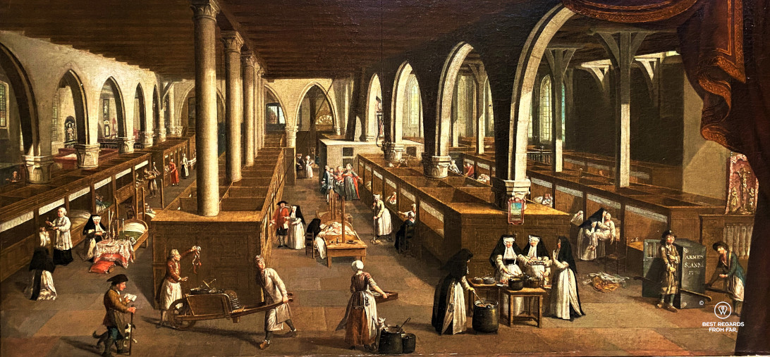 View of the ward of the Saint John's Hospital by Jan Beerblock, Bruges, Belgium