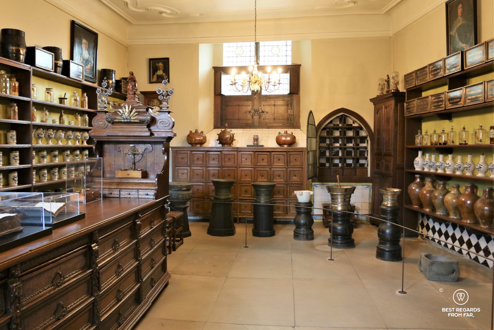 The pharmacy of the Saint John's Hospital, Bruges.