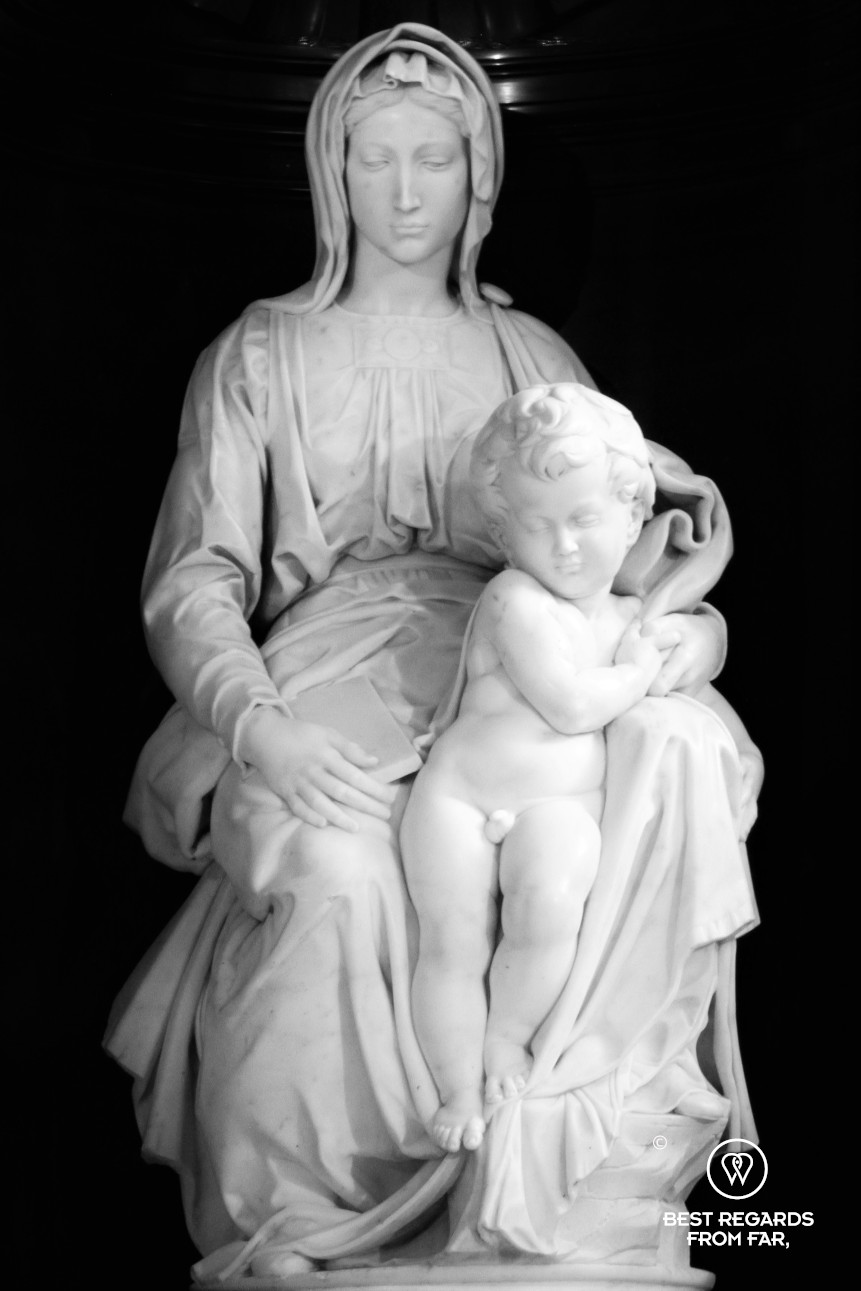 The Madonna of Bruges by Michelangelo in the Church of Our Lady, Belgium