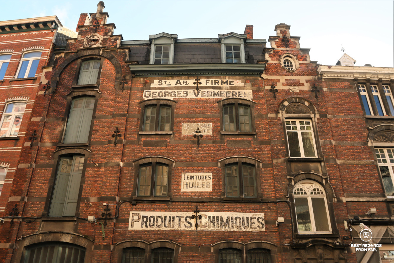 Characteristic facade in Ghent, Belgium