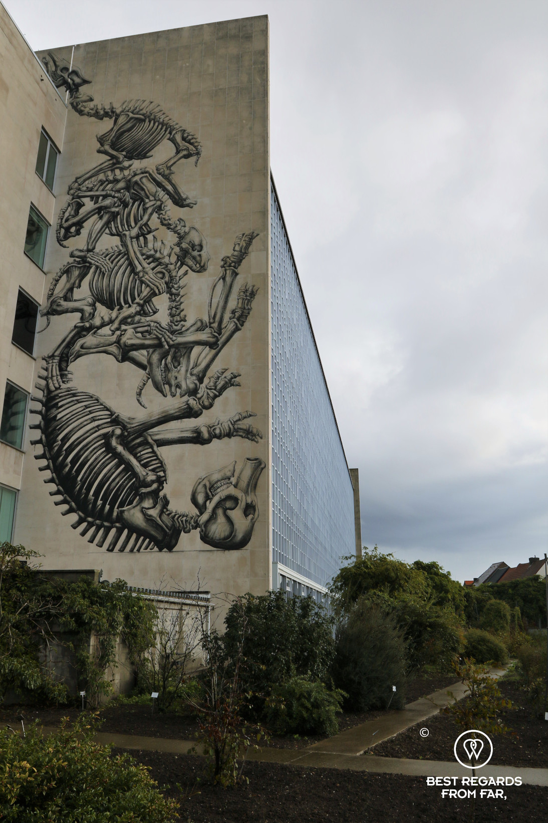 The large building of the Ghent University, Belgium