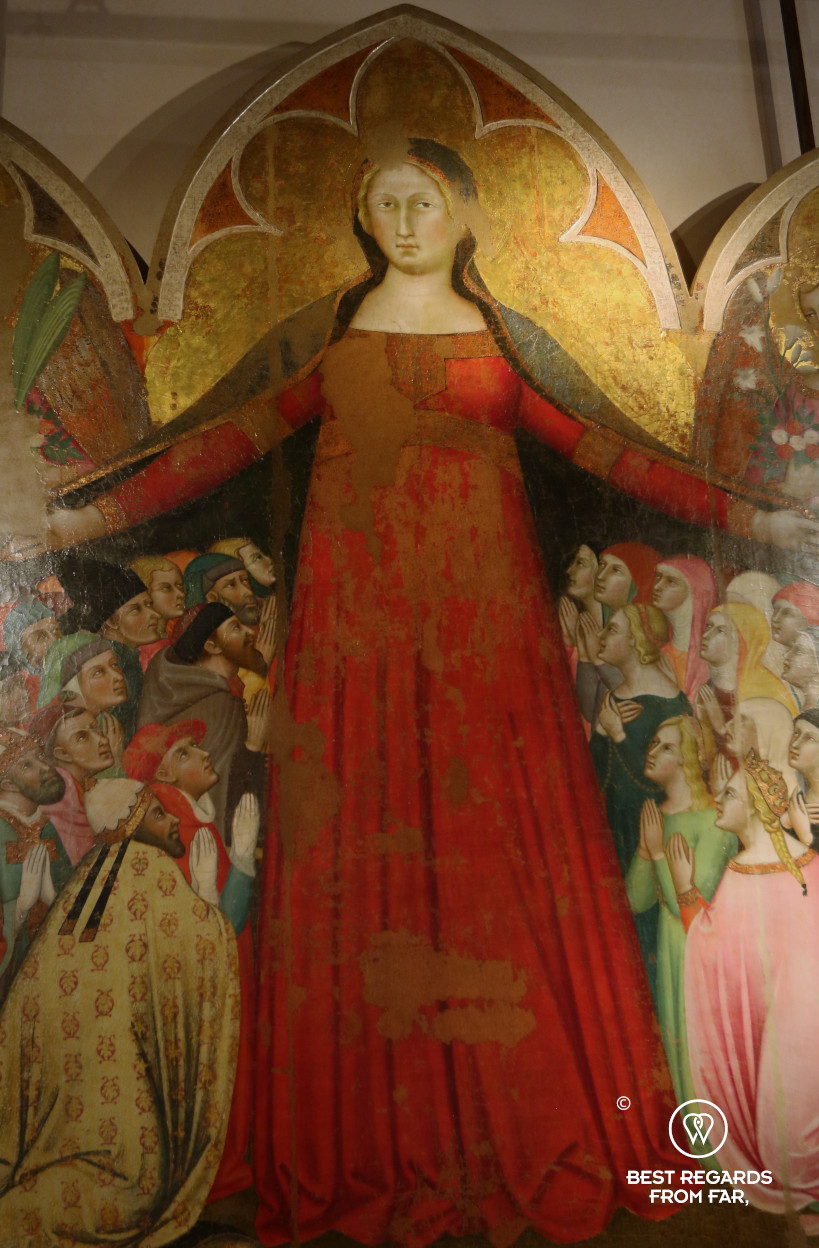 Madonna della Misericordia by Bartolo di Fredi at the Pienza musueum, Italy