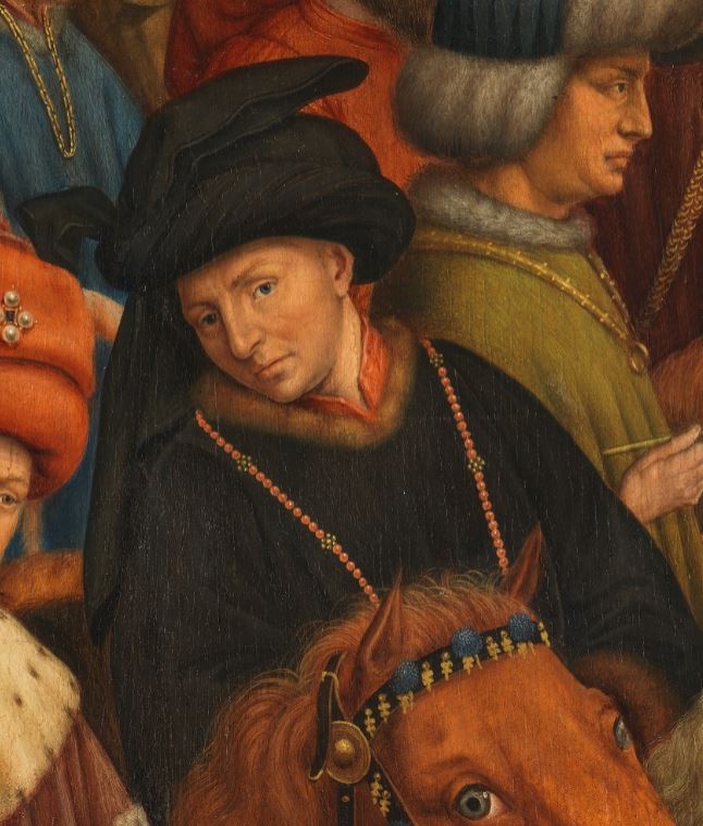 Philip the Good in the Ghent Altarpiece by Jan van Eyck