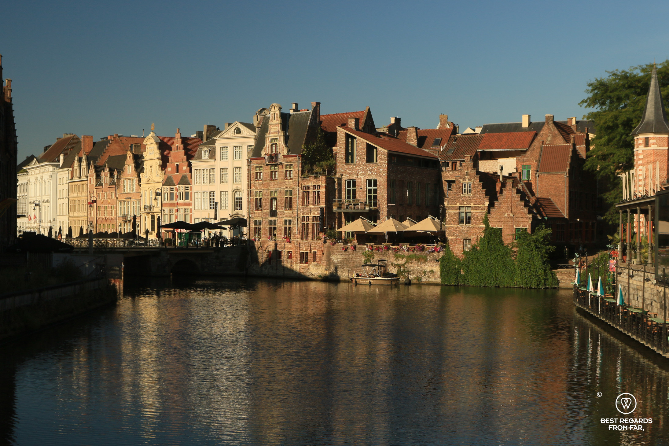 The canals of Ghent, Belgium